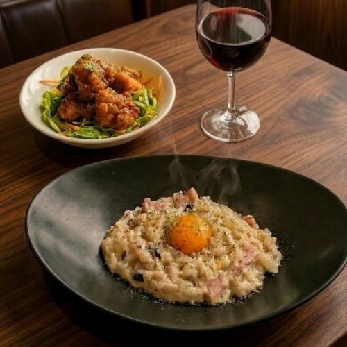 Mixed grain rice and cheese risotto