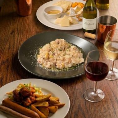 人気の食事コース２・友人との会食やデート・誕生日に◎【メッセージプレートご用意可】
