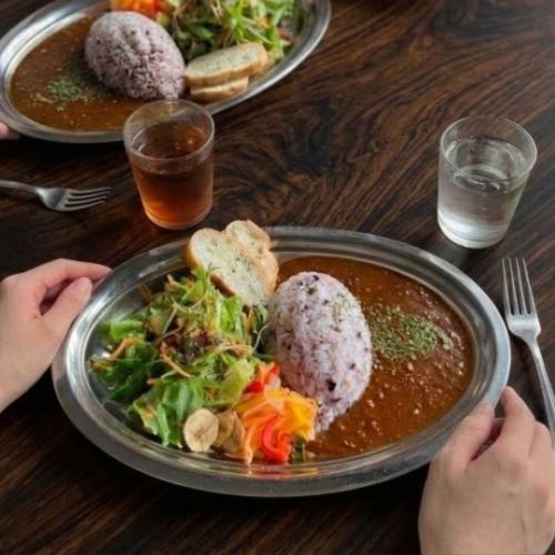 雑穀米チキンスパイスカレー（プレート）
