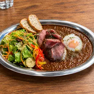 Roast beef curry (plate)