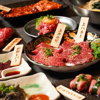 【選び抜かれた厳選お肉のコース】全10品6,000円生ビール込2H飲み放題＋料理全10品☆税込6,000円