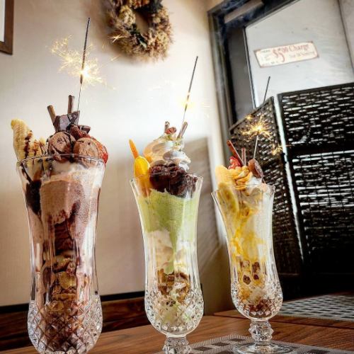 "Our specialty! Fireworks parfait"