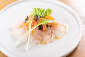 桜鯛のカルパッチョ