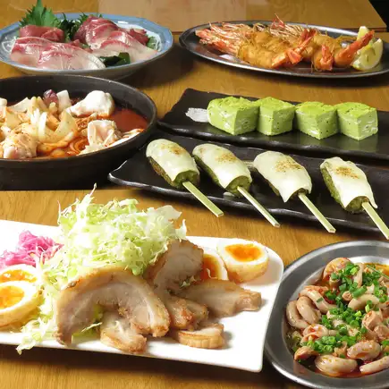 ■夏のご宴会に！旨辛！ホルモンてっちゃんコース2時間飲み放題付き5000円！
