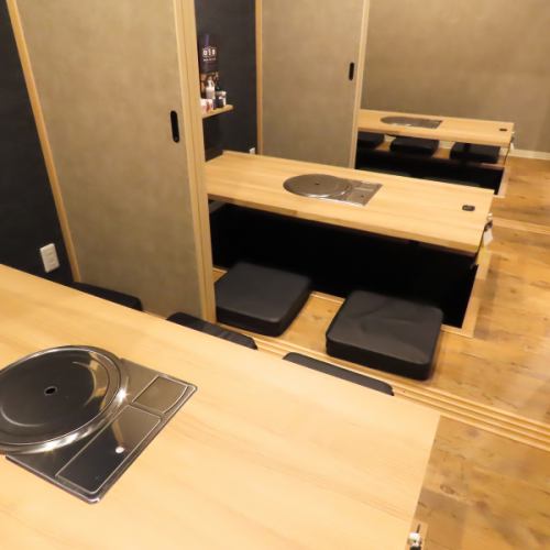 There are sunken kotatsu seats! A relaxing space ◎