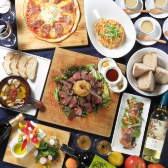 [Popular] Lunch banquet for 2 people or more ♪ Aged meat mountain course 2 hours all-you-can-drink included ★ Looks great on SNS ◎ 4,500 yen