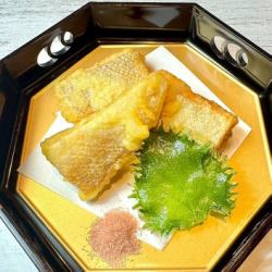 三文鱼肚天妇罗