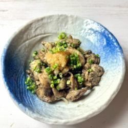 炭烤鸡腿配柚子醋汁