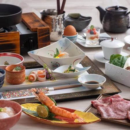[Food only] "New Japanese Honmaru Course" featuring a lineup of Kyushu specialties such as horse sashimi and black birch beef steak (9 dishes total)