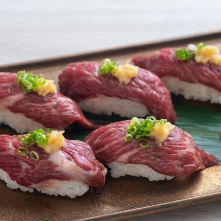 『<寿司>おまかせ特選コース』人気の寿司8貫や黒樺牛のステーキも堪能できる《全10品》料理のみ