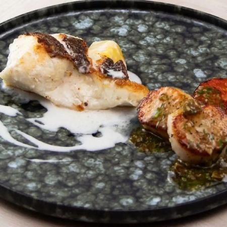 みやび鯛の鉄板焼き