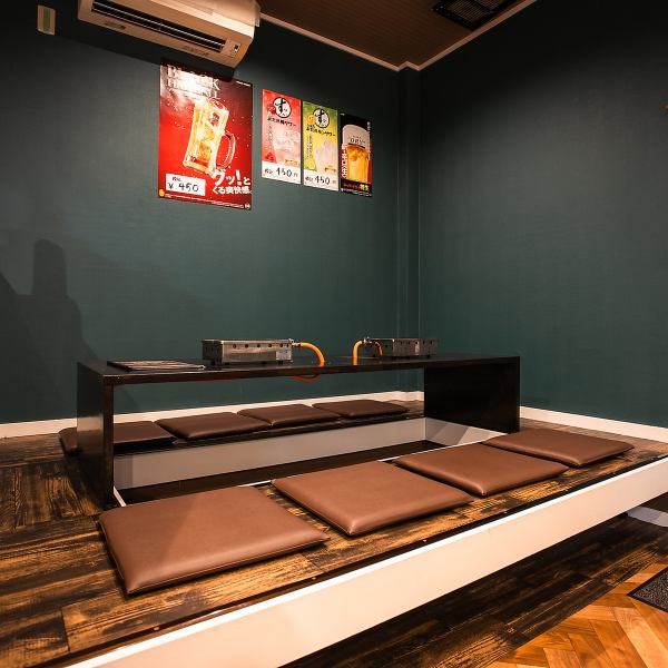 The store also has tatami seating.The spacious table seats can accommodate up to 8 people.Perfect for small gatherings and drinking parties.Enjoy delicious offal in a private space without worrying about other people's eyes.