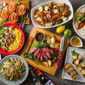 【12월 한정】맛 넘치는 리브 아이 스테이크의 송년회 나이츠 프리미엄 코스 120분 음료 무제한 5000엔