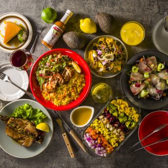 低温熟成トンテキの忘年会ナイツアメカジコース120分飲み放題付4000円