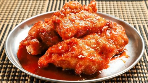 Delicious sweet and spicy chicken