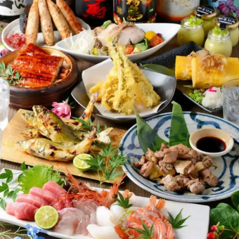 February to April [Use the coupon to get 120 minutes ⇒ 180 minutes all-you-can-drink & 500 yen off] Five kinds of sashimi etc. / 6500 yen course ⇒ 6000 yen