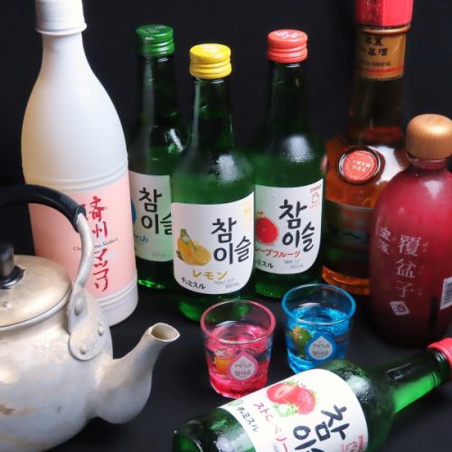 焼肉と相性ばっちりの韓国ドリンクも豊富！