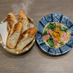 ウニほうれん草