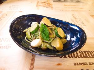 野菜のジェノベーゼパスタ