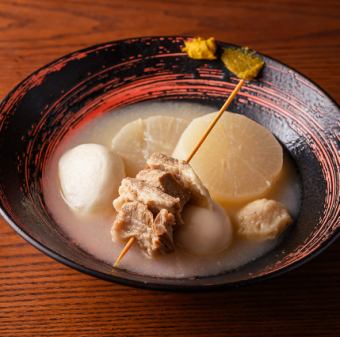 ～醤油を使わない【鯛だし塩おでん】～　盛り合わせ