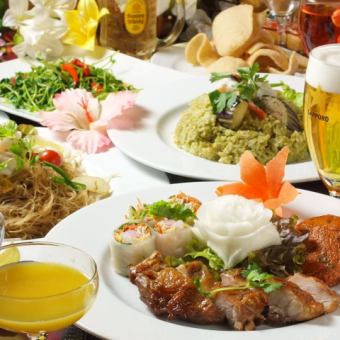 【2時間飲み放題付き・お料理全7品】6.600円コース