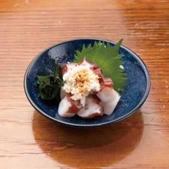 タコの山わさび和え