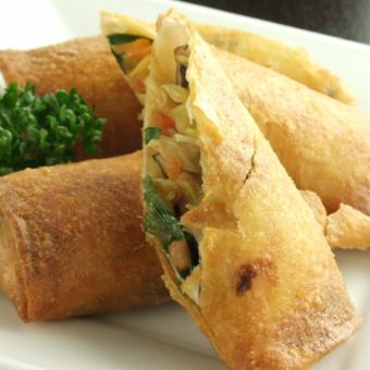 Spring rolls with lots of vegetables (2 rolls)