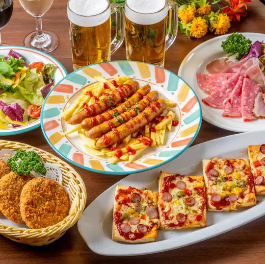 9月～　ビアパック　4000円　【飲み放題付】
