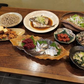 2時間飲み放題付き★海鮮サラダとフライの盛り合わせ【3800円(税込)】