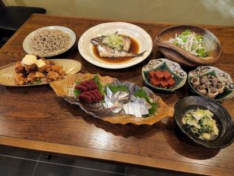 2時間飲み放題付き★刺身5種盛り+ローストポーク!お腹もココロも大満足コース【5500円(税込)】