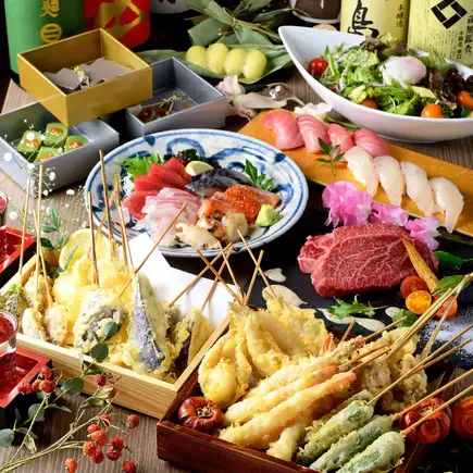 8~10月【クーポン利用でご予約人数×500円OFF】”飲み放題付”天ぷら匠コース/6500円⇒6000円