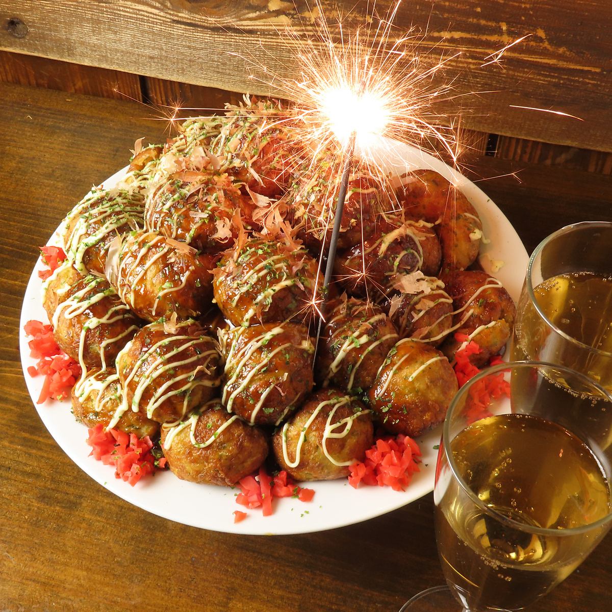 誕生日記念日に！浜松唯一のたこ焼きタワーでサプライズ！