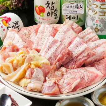 [需要預約！]精緻的品牌肉「常陸之吉拉」和生啤酒！無限吃喝★2小時3850日元★