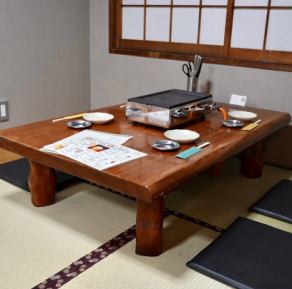 This is a tatami room seat that can accommodate 4 people.