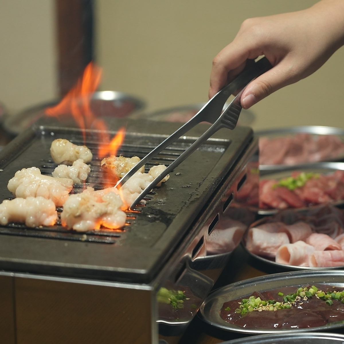 주차장 완비! 가족 동반에도 최적인 대중 야키니쿠점! 전세 최대 50분까지 OK◎