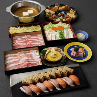 柚子みぞれ豚しゃぶコース 【奥羽】おうう　5,000円（税込）