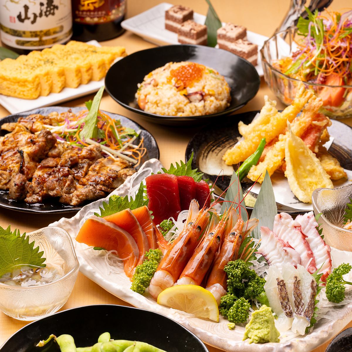 We also offer an all-you-can-eat and drink course.Make your reservation early ♪