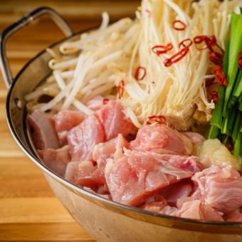 [3 hours all-you-can-drink included] "All-you-can-eat Oyama Chicken Chanko Nabe Course" 8 dishes in total (Saturdays, days before holidays, and December are limited to 2 hours)