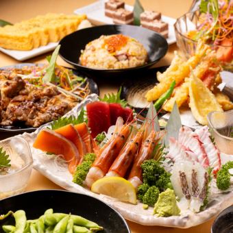 Private banquet room guaranteed ◎ [3 hours all-you-can-drink included] "Freshly caught fish and local chicken banquet course" 8 dishes total (Saturdays, days before holidays, and December are limited to 2 hours)