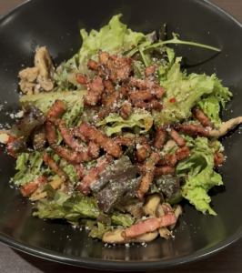 ベーコンときのこイタリアンサラダ