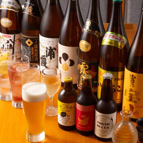 全国各地の銘酒や定番の生ビール◎多様な飲み物を満喫!