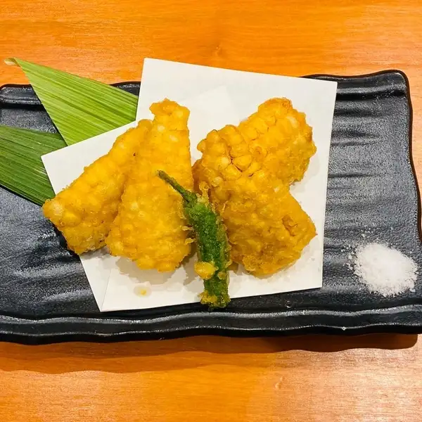 【夏感じる一品】とうもろこしの天ぷら◆心温まるひとときを