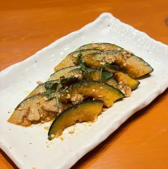 かぼちゃのガーリックバター醤油焼き