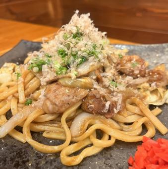 津山ホルモン焼うどん