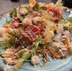 Crunchy seafood salad
