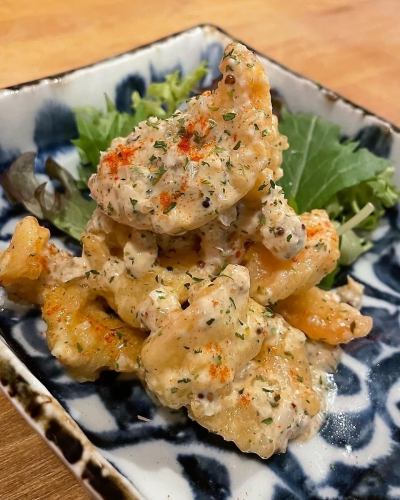 Crispy shrimp nanban