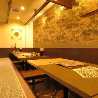 大人気の掘りごたつ席。最大20名様までOKです！！！