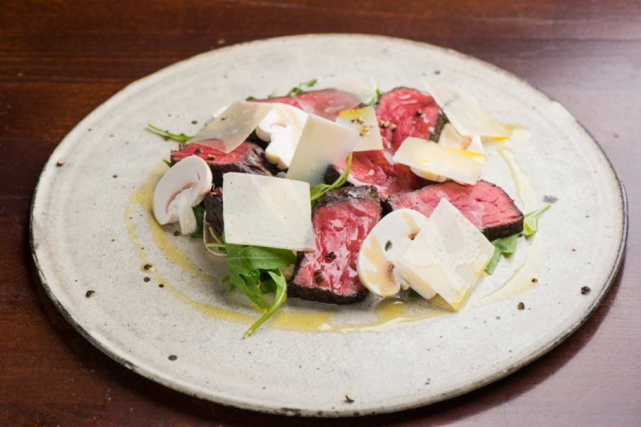 香川産　オリーブ牛モモ肉　炭火焼き
