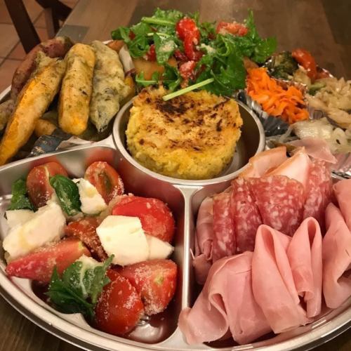 Al Vecchio Duomo特製　Christmas限定オードブル&pizzaセット