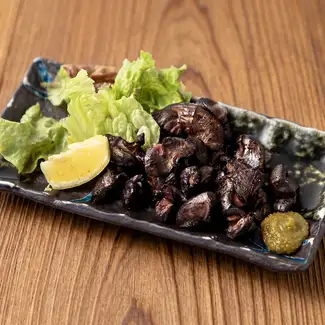 名古屋コーチン砂肝黒焼き
